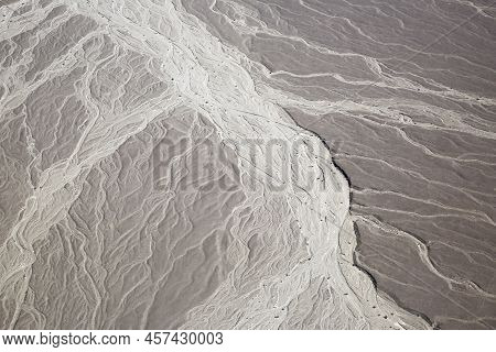 Geological Ground Patterns, Aerial View. Nazca, Peru.