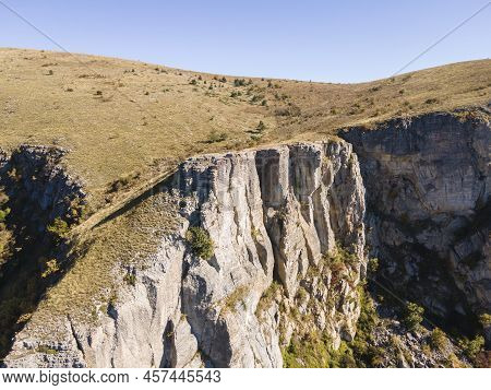 Aerial View Of Rock Formation Stolo At Ponor Mountain, Balkan Mountains, Bulgaria