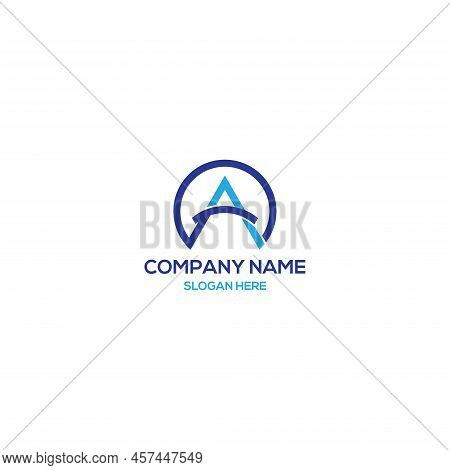 Ac Elegant Logo Template With Around Circle.