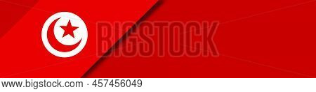 Tunis Flag. Vector Illustration.  Tunis Flag. Vector Illustration