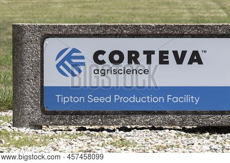 Tipton - Circa July 2022: Corteva Agriscience Seed Production And Quality Facility. Along With Pione