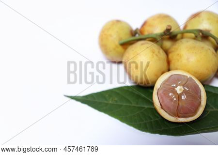 Baccaurea Motleyana With Leaf For Eat