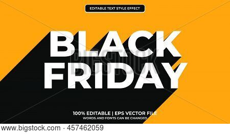 Black Friday Editable Text Effect. Black Friday Theme Style.