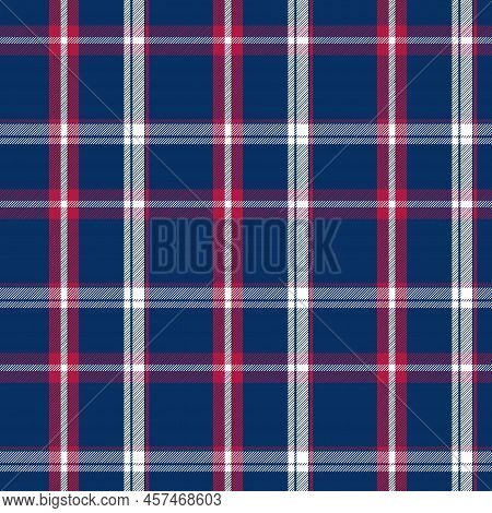Plaid Seamless. Pastel Gingham Pattern. Background For Memory Day, Independens Usa. Wallpaper, Blank