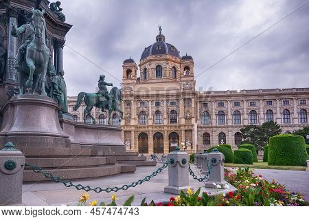 Beautiful Maria-theresien-platz Square And History Museum, Vienna, Austria