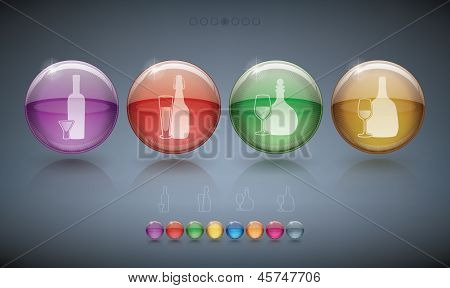 Vasos de alcohol