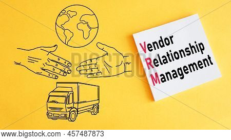 Vendor Relationship Management Vrm Is Shown Using A Text