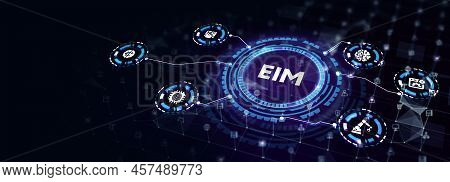 Eim Enterprise Information Management System. 3d Illustration