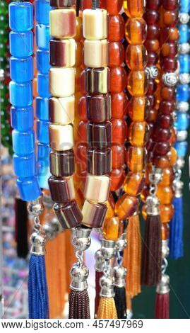 Greek Worry Beads On Sale, Skopelos, Greece