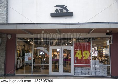 Genting, Malaysia - Jun 9, 2022: Anta Store In Genting Highlands Premium Outlets, Malaysia. Anta Spo