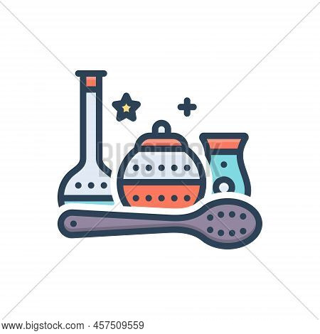 Color Illustration Icon For Collectibles Keepsakes Ancient Annals Expensive Historical Utensils Myth