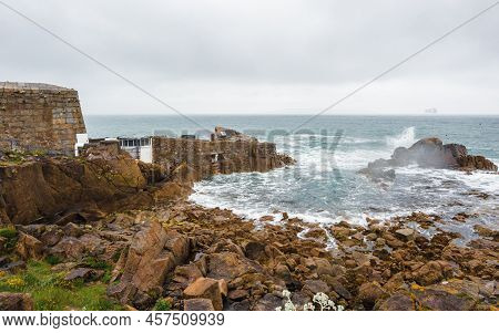 Forty Foot, A Promontory On The Southern Tip Of Dublin Bay At Sandycove, County Dublin, Ireland