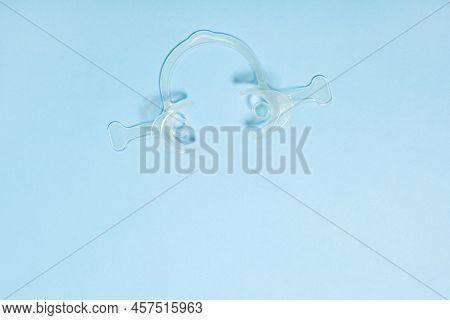Retractor Dental Lip Retractor Access To The Oral Cavity. Wide Mouth Opening For A Dental Procedure