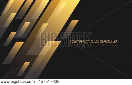 Abstract Yellow Geometric Lines Futurisitc Light On Black With Blank Space Design Modern Technology 