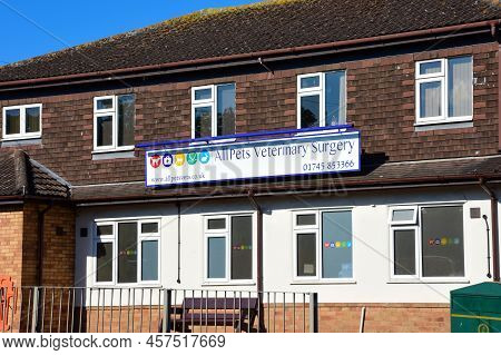 Prestatyn, Uk. Jun 22, 2022.allpetsvets Are A Local Veterinary Practice.