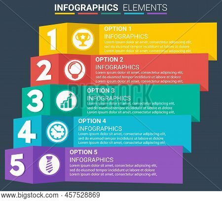 Infographics Element Design The Number Top Five(multiple Values)