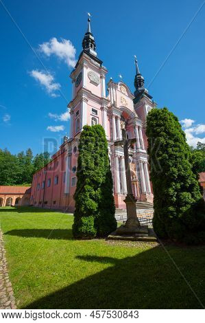Święta Lipka, Poland - June 23, 2022 - Ancient Marian Shrine In The Masurian-warmian Lands In Poland