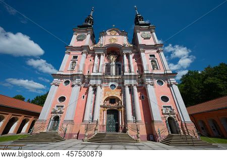 Święta Lipka, Poland - June 23, 2022 - Ancient Marian Shrine In The Masurian-warmian Lands In Poland