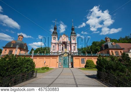 Święta Lipka, Poland - June 23, 2022 - Ancient Marian Shrine In The Masurian-warmian Lands In Poland