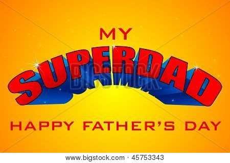 Superdad fars dag baggrund