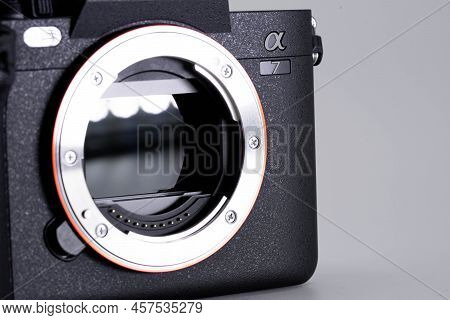 Bangkok, Thailand - 9 Jun 2022, The Sony A7 Iv Is The Fourth Generation Of The Company's Core A7 Ful