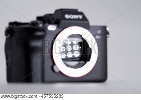 Bangkok, Thailand - 9 Jun 2022, The Sony A7 Iv Is The Fourth Generation Of The Company's Core A7 Ful