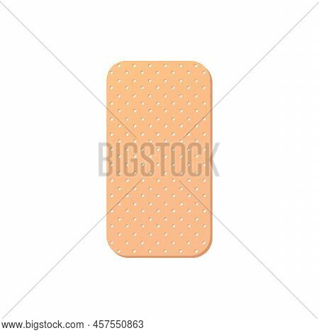 Plaster In Cartoon Style. Illustration Of Medical Plaster, Elastic Bandage Patches Of Different Shap