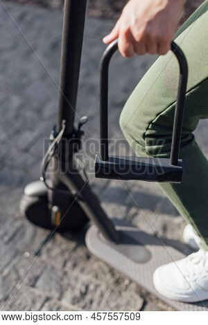 Bicycle U Lock Protect Electric Scooter From Stealing