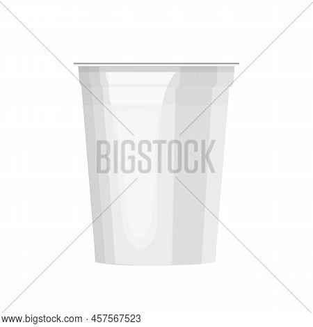 Sour Cream, Yogurt, Soft Or Cottage Cheese Big Plastic Or Cardboard Jar Container, Packaging Without