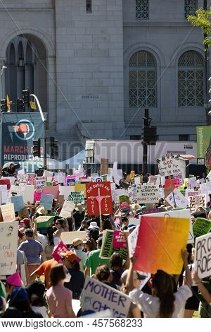Los Angeles, Ca - May 18 2022:  Bans Off Our Bodies Abortion Rights Rally