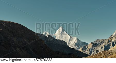 Mount Jampayang In Yading National Park, Daocheng County, Sichuan Province, China