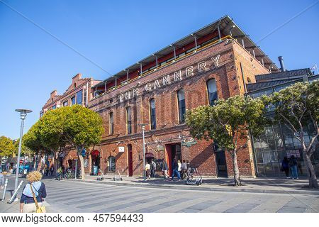 San Francisco, Usa - May 17, 2022:  Old Cannery Production Industrial Building Used Nawadays As Reno