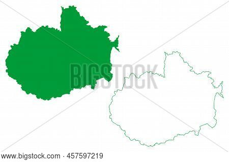 Itamaraju Municipality (bahia State, Municipalities Of Brazil, Federative Republic Of Brazil) Map Ve