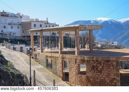 View Of The Area Of The Town Of Canar, In The Sierra Nevada Of Andalusia, Spain