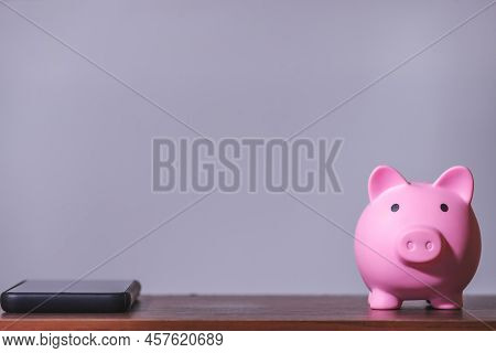 Online Banking And Internet Banking Savings Concept, Online Investment Savings, Online Stock Investo