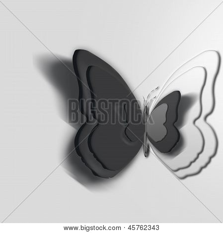 Sommerfugle overlappende 3D,