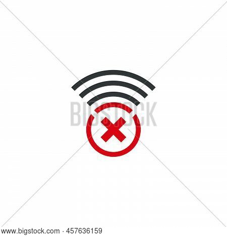 Signal Disconected, Signal Cut Off Icon Template