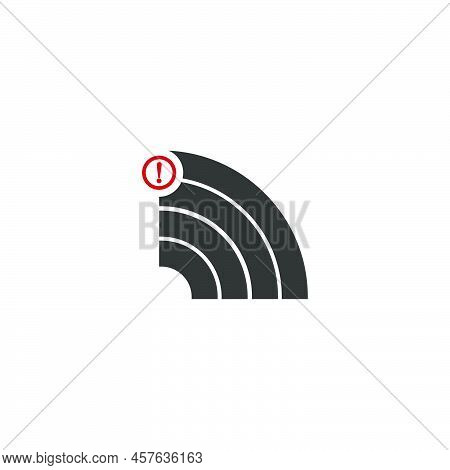 Signal Disconected, Signal Cut Off Icon Template