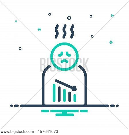 Mix Icon For Pale Faded Insipid People Depression Melancholy Doldrums