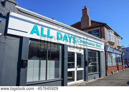 Prestatyn, Uk. Jun 22, 2022. A Refurbished Retail Premises On Meliden Road, Prestatyn.