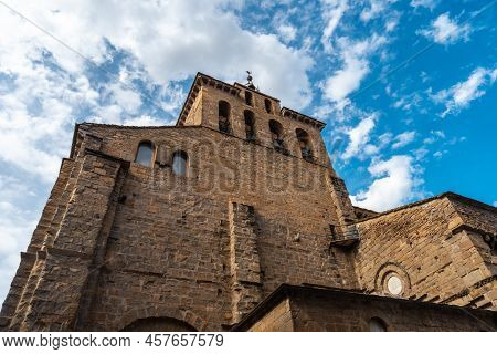 Cathedral Of San Pedro In The City Of Jaca In Aragon. Spain