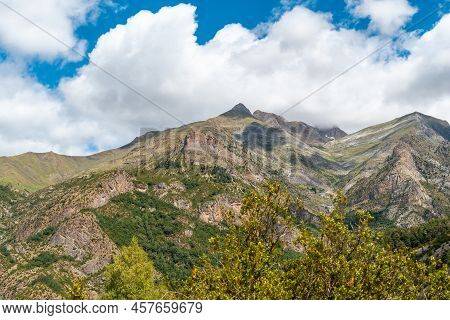 Views Of The Mountains Of The Ripera Valley In The Pyrenees In Panticosa. Huesca