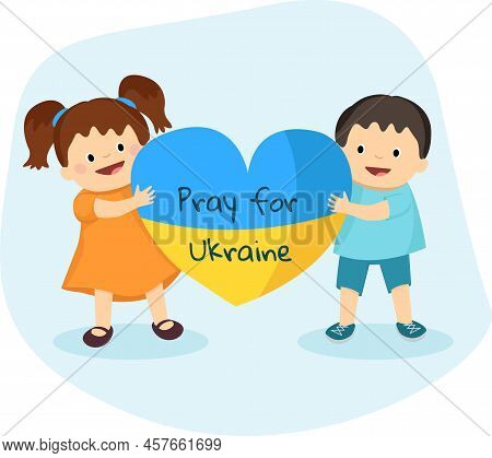 Children Of Ukraine With Heart Of Love