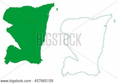 Porto Seguro Municipality (bahia State, Municipalities Of Brazil, Federative Republic Of Brazil) Map