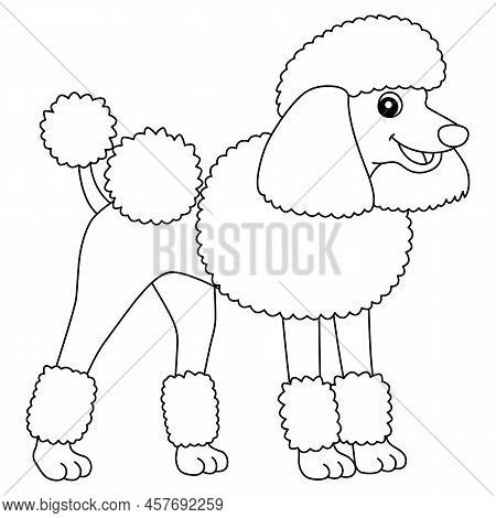 A Cute And Funny Coloring Page Of A Poodle. Provides Hours Of Coloring Fun For Children. To Color, T