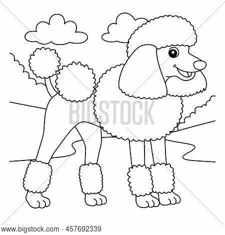 A Cute And Funny Coloring Page Of A Poodle. Provides Hours Of Coloring Fun For Children. To Color, T