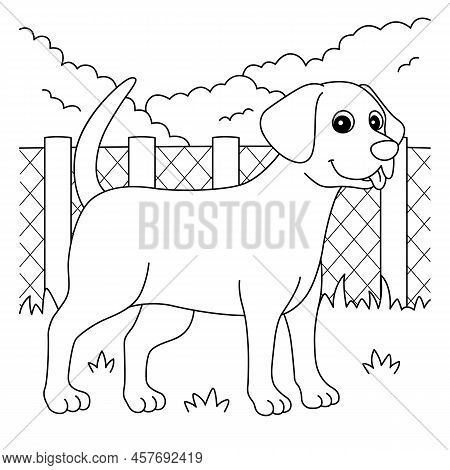 A Cute And Funny Coloring Page Of A Chocolate Lab. Provides Hours Of Coloring Fun For Children. To C