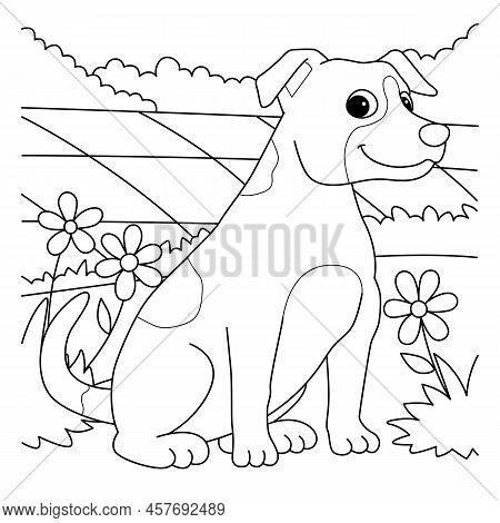 A Cute And Funny Coloring Page Of A Jack Russell Terrier. Provides Hours Of Coloring Fun For Childre