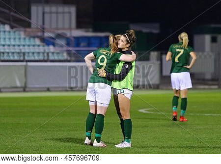 Kyiv, Ukraine - October 23, 2020: Uefa Womens Euro 2022 Qualifying Game Ukraine V Ireland At Obolon 