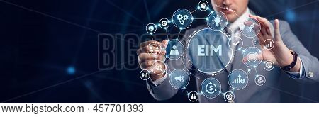 Eim Enterprise Information Management System.business, Technology, Internet And Virtual Reality Conc
